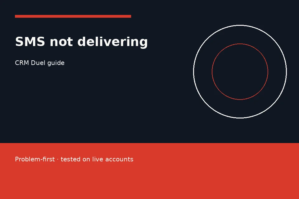 A business owner troubleshooting why customer SMS messages show as undelivered on a phone dashboard next to carrier compliance settings