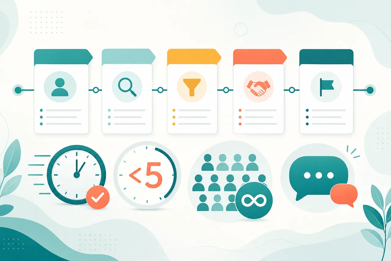 Is GoHighLevel a good CRM metrics graphic: pipeline stages, under-five-minute response, unlimited contacts, SMS